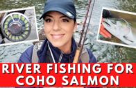 River Fishing For Coho Salmon